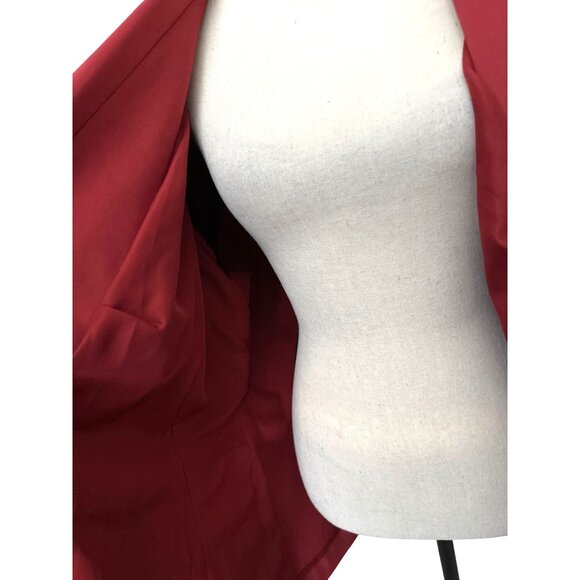 NWT Lane Bryant THE BRYANT BLAZER Red Body Skimming not Skin Tight Lined Size 22 - Picture 2 of 7